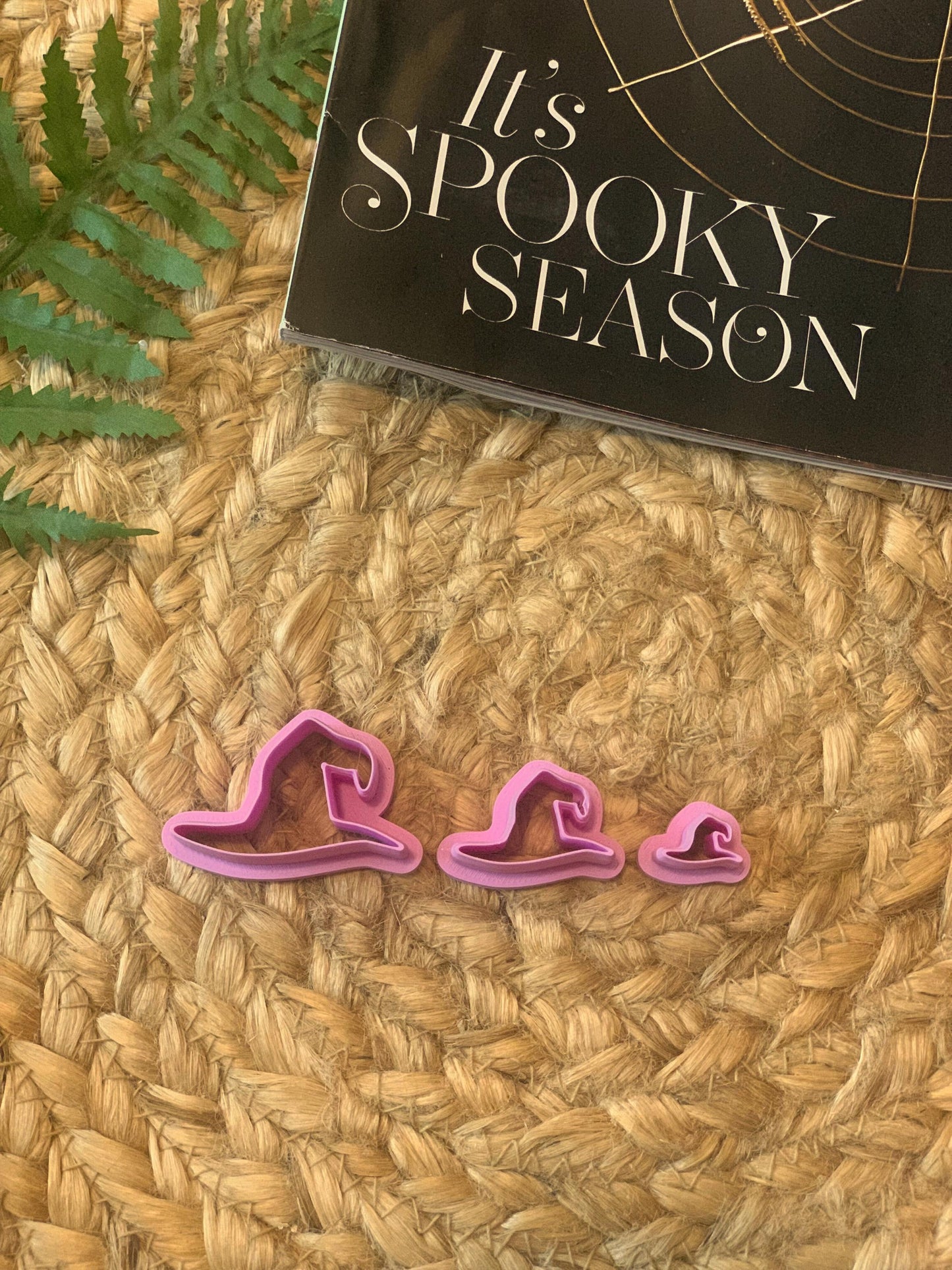 Bent Witch Hat cutter for Polymer Clay, witchy, autumn, spooky, halloween, witchcraft, clay craft, earring/jewelry making supplies/tools