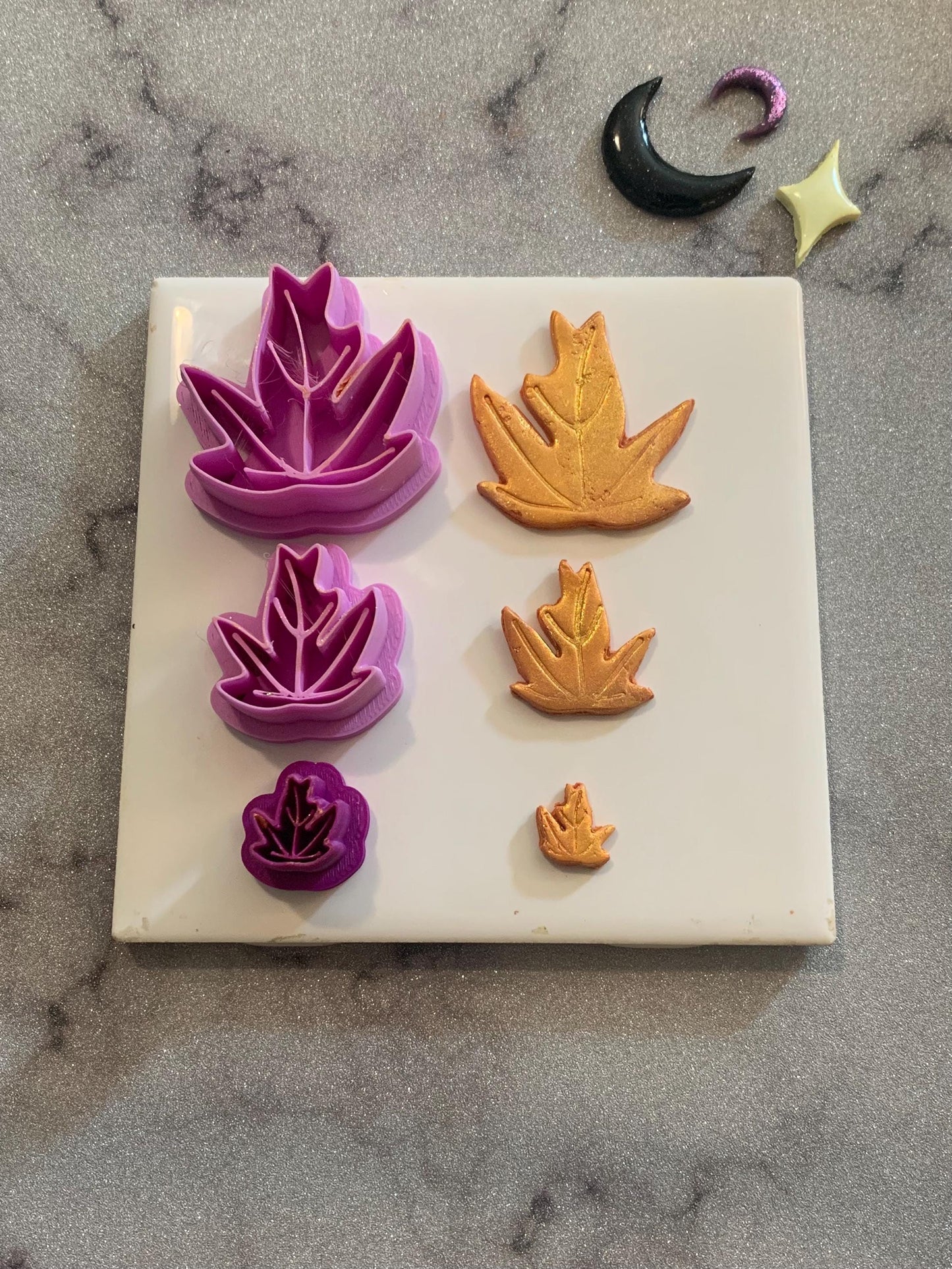 Ivy Leaf cutters for Polymer Clay, 3 sizes, plants, witchy, autumn, spooky, forest, woods, clay craft, earring/jewelry making supplies/tools