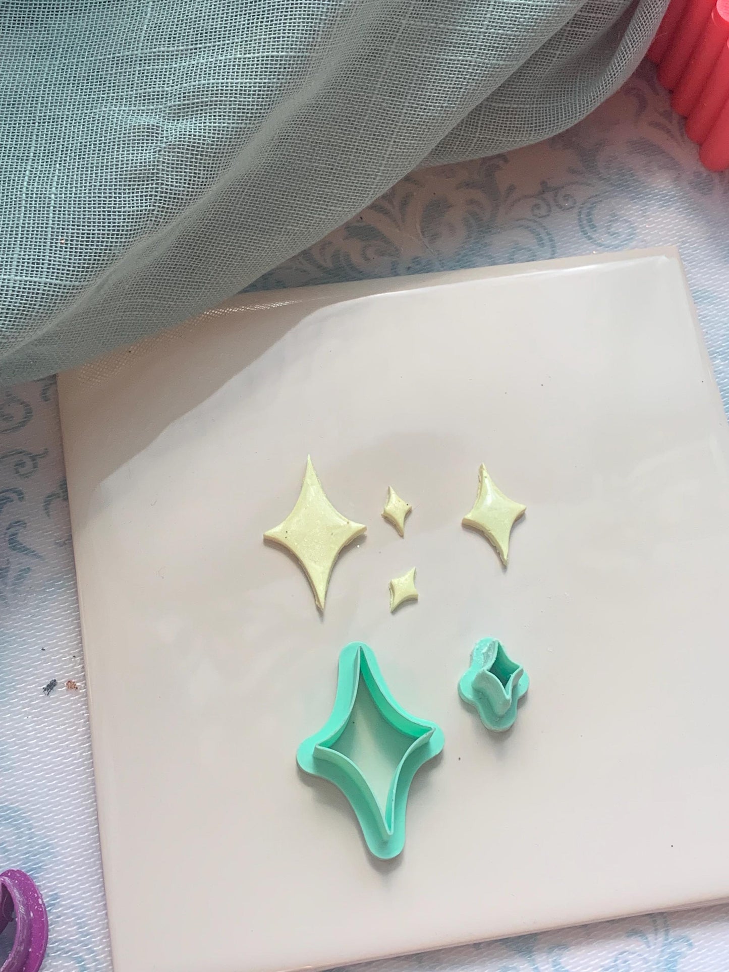 Twinkle Star cutter for Polymer Clay, sparkle, glitter, Halloween, witchcraft, night sky, clay craft, earring/jewelry making supplies/tools