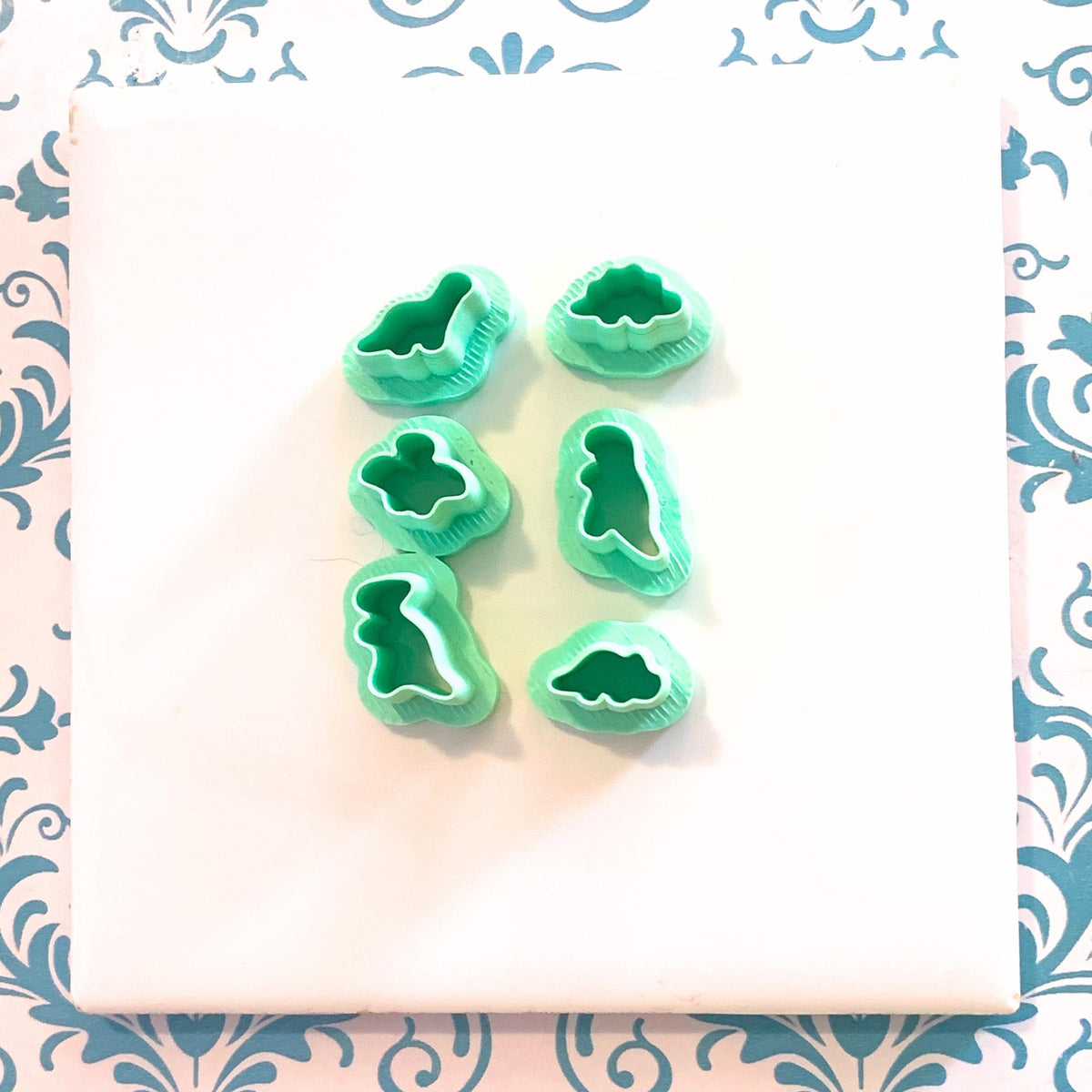 Dinosaur Nugget Polymer Clay Cutters | Fun Clay Craft Shapes