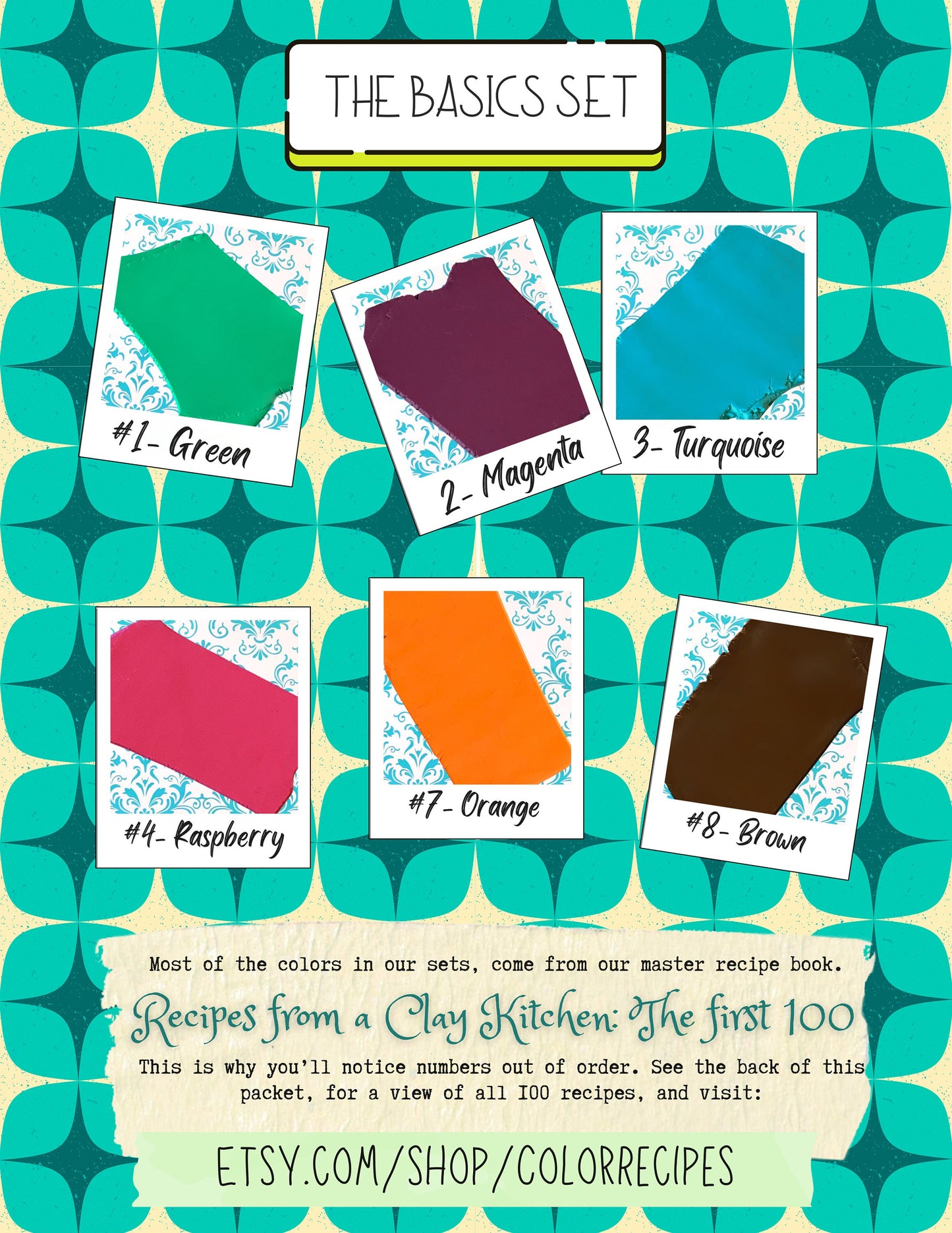 Sculpey Premo Polymer Clay Color Recipes: Basics 6-Pack (Digital Download)