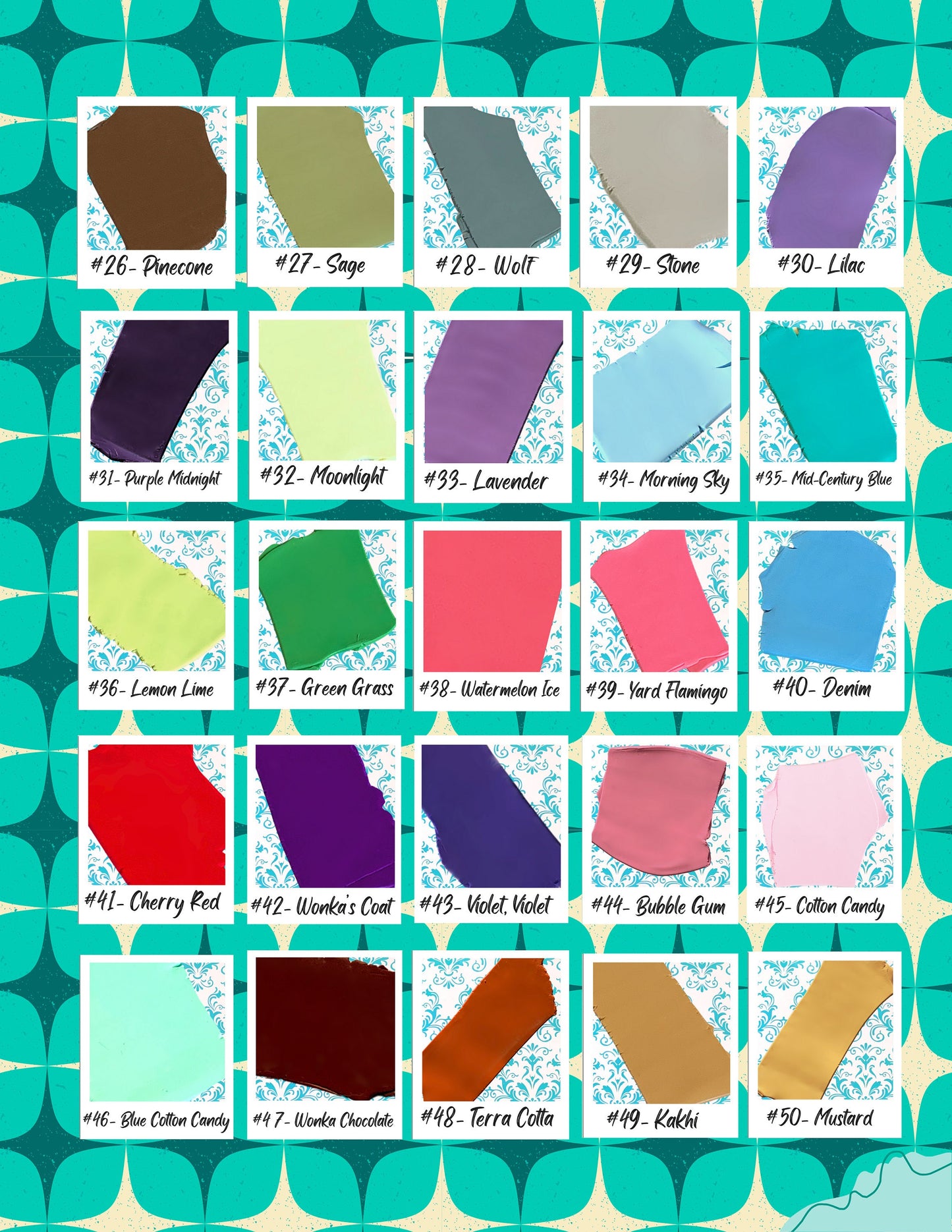 50 Polymer Clay Color Recipes: Sculpey Premo Mixing Guide (Digital)