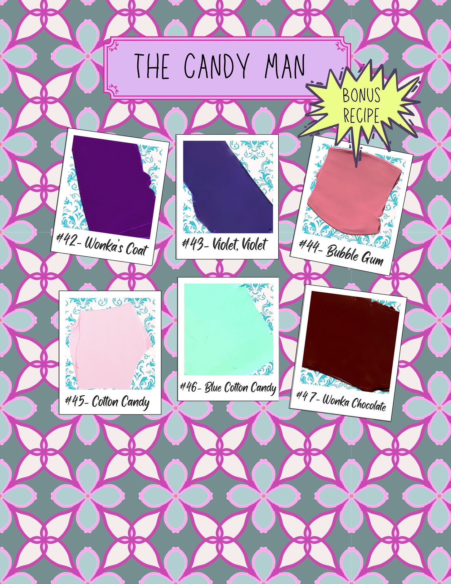 Sculpey Premo Polymer Clay Color Recipes: Candy Palette (Digital Recipe Cards)