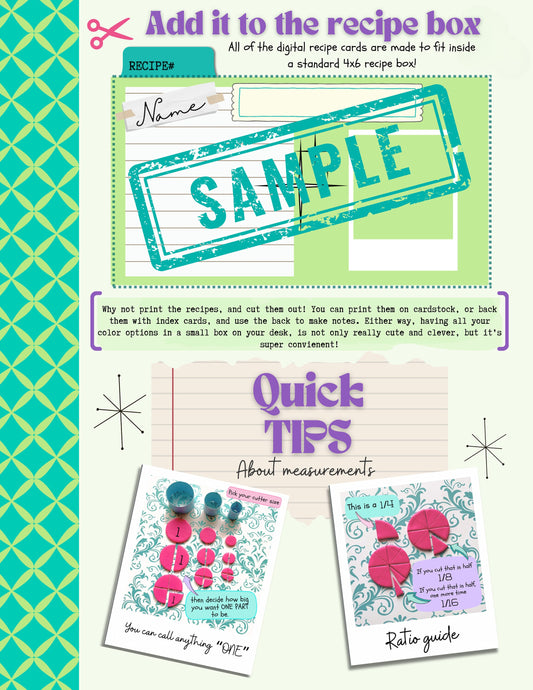Earth Tone Polymer Clay Recipes: Cottage Core Color Mixing (Digital Download)