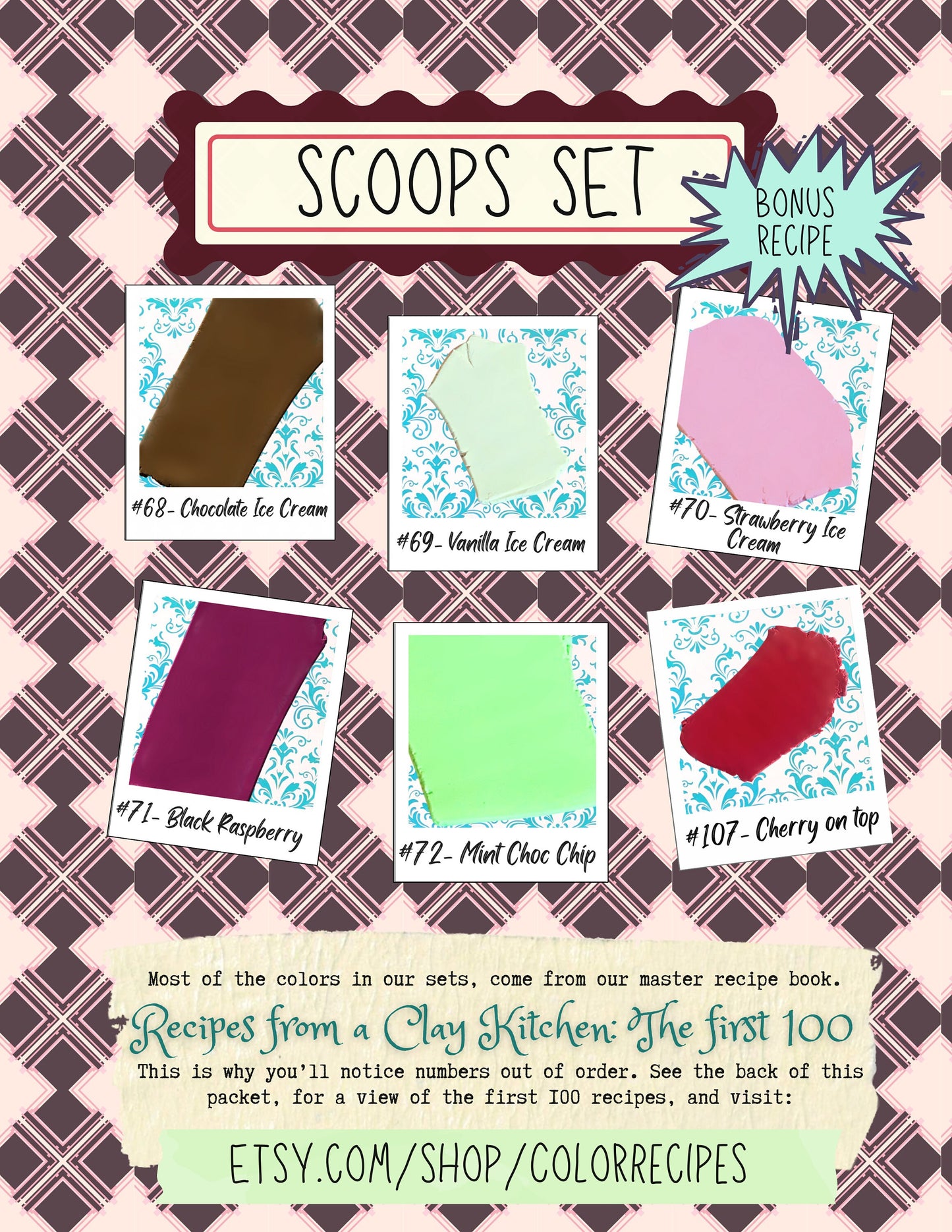 Sculpey Premo Polymer Clay Color Recipes: Ice Cream Palette (Digital)