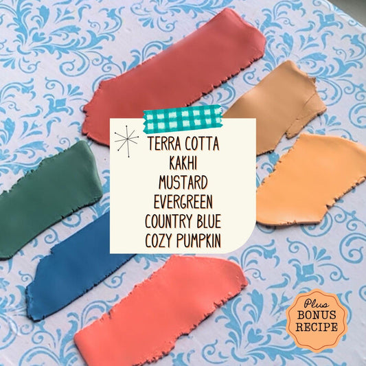 Earth Tone Polymer Clay Recipes: Cottage Core Color Mixing (Digital Download)