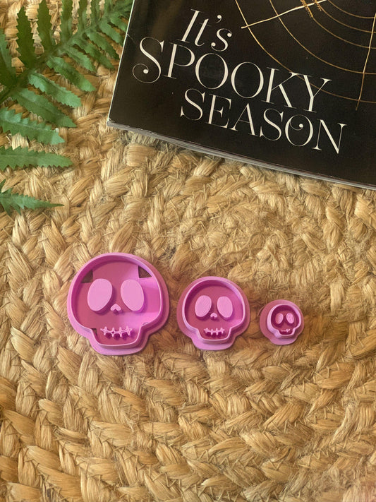 Skeleton Face Cutter: Polymer Clay Earring Jewelry Tool