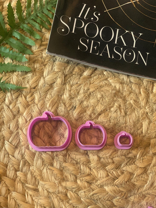 Pumpkin cutter for Polymer Clay, 3 sizes, autumn, cottagecore, cozy forest vibes, clay crafts, earring/jewelry making supplies/tools, sharp