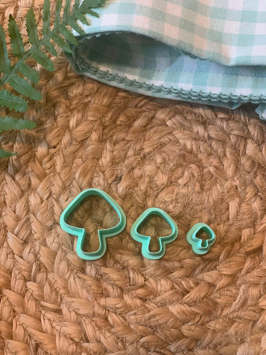 Mushroom Polymer Clay Cutter Set: Cottagecore Jewelry Making Tool