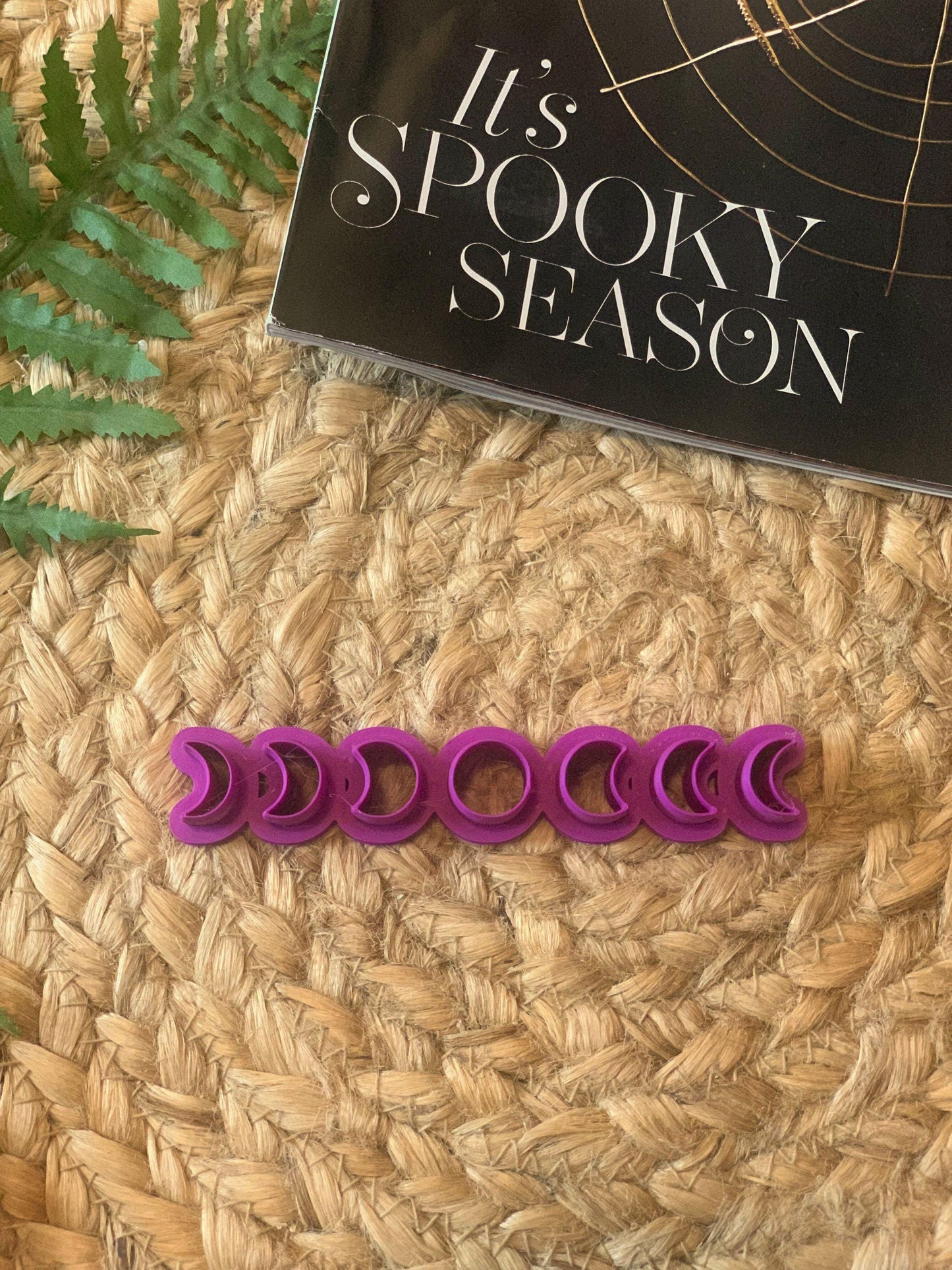 Moon Phase cutter set for Polymer Clay, witchy, autumn, spooky, halloween, witchcraft, clay craft, earring/jewelry making supplies/tools
