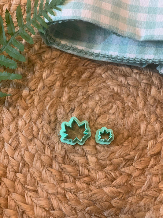 Maple Leaf Polymer Clay Cutter: Cottagecore Jewelry Tool, 5 Sizes
