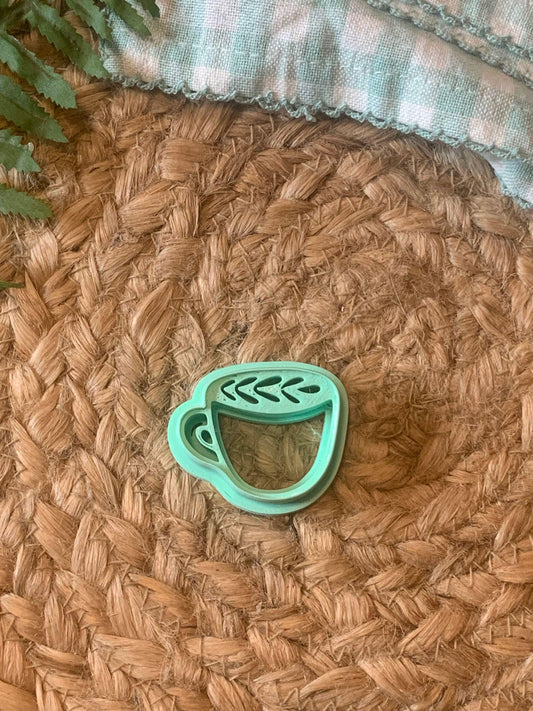 Cappuccino Polymer Clay Cutter: Autumn Cottagecore Jewelry Tool