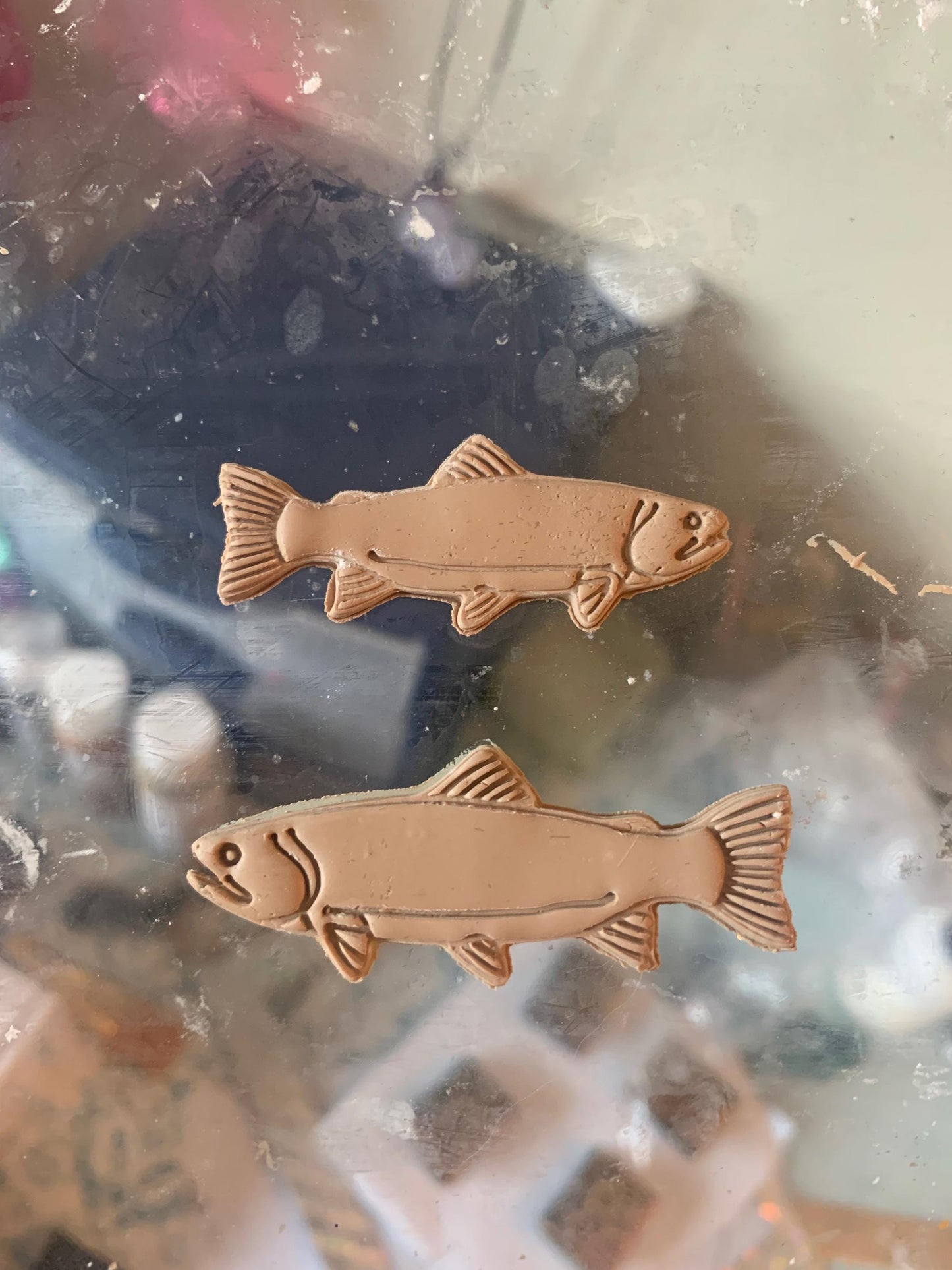 Trout Polymer Clay Cutter: Fishing Jewelry Making Tool, 2 Sizes