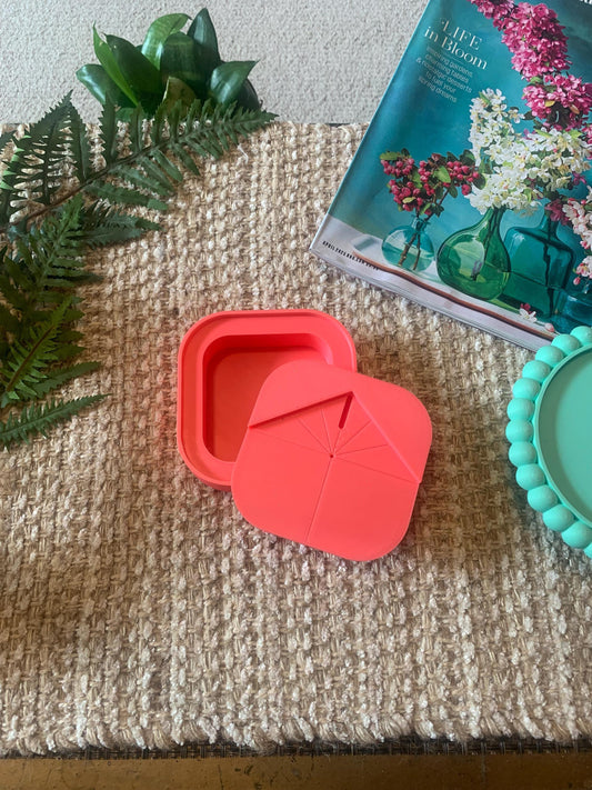 Polymer Clay Drill Box Guide with Catch Basin: Centered Holes