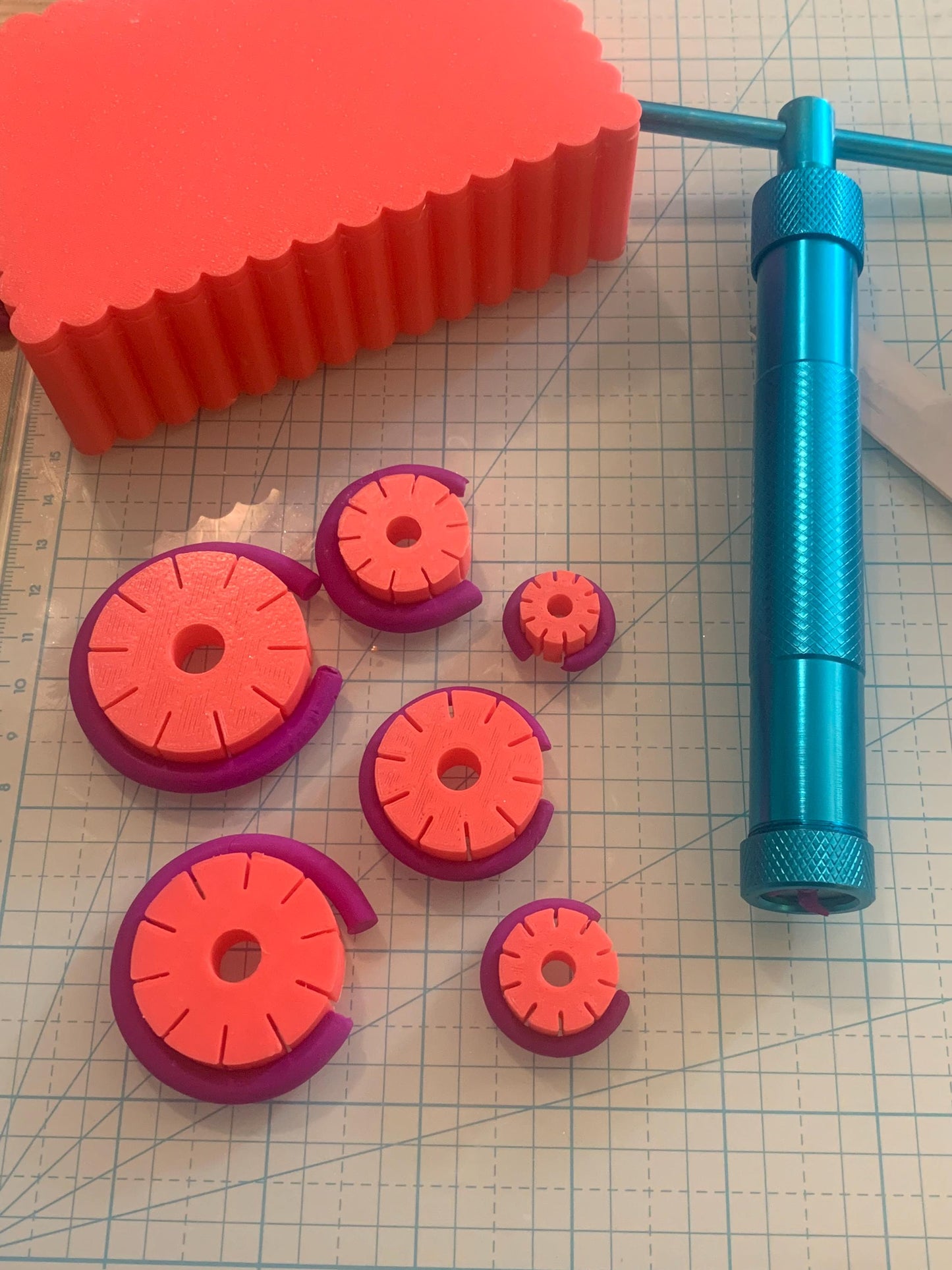 Hoop guide Set, for Polymer Clay earrings, supplies and tools, 6 sizes