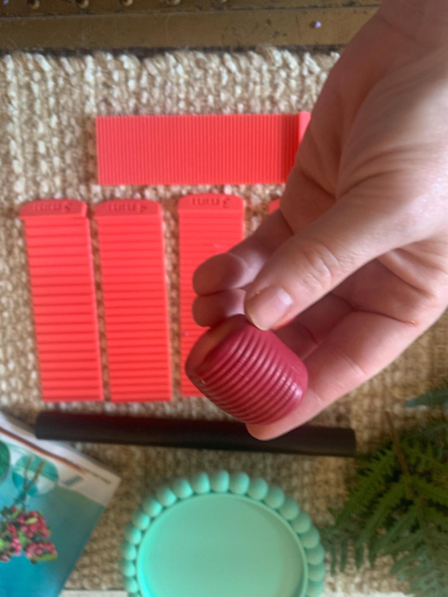 Cane slice guide for Polymer clay, tools, clay crafts