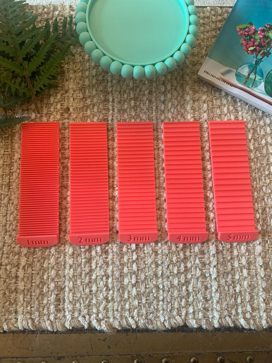 Cane slice guide for Polymer clay, tools, clay crafts