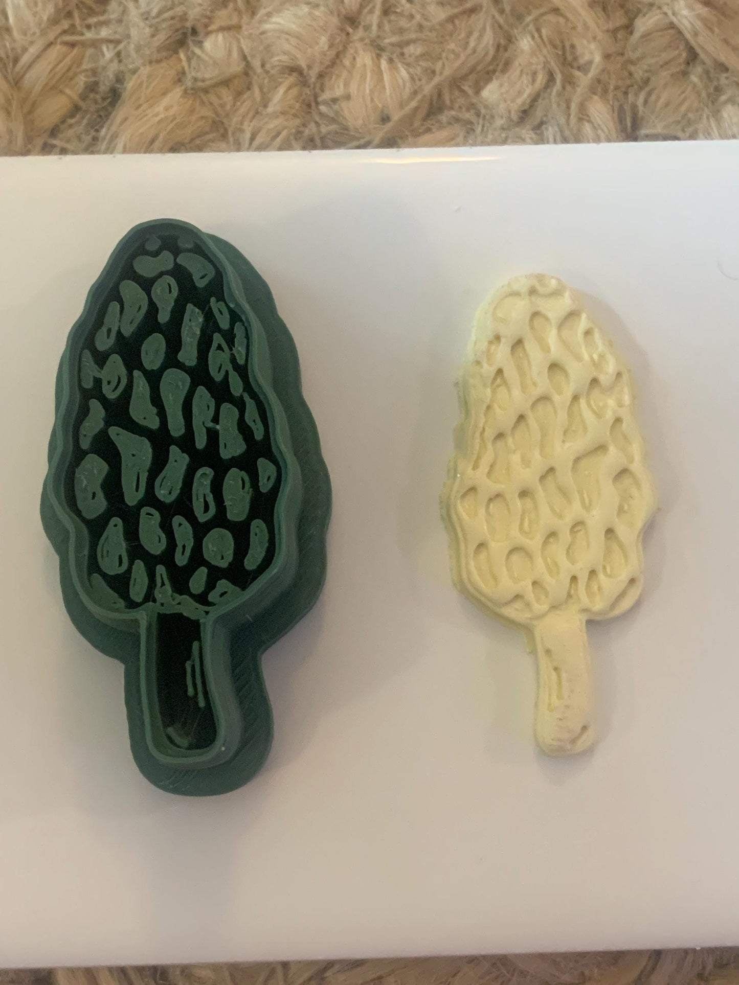 Mushroom Trio Polymer Clay Cutters: Morel, Chanterelle, Pixie Caps