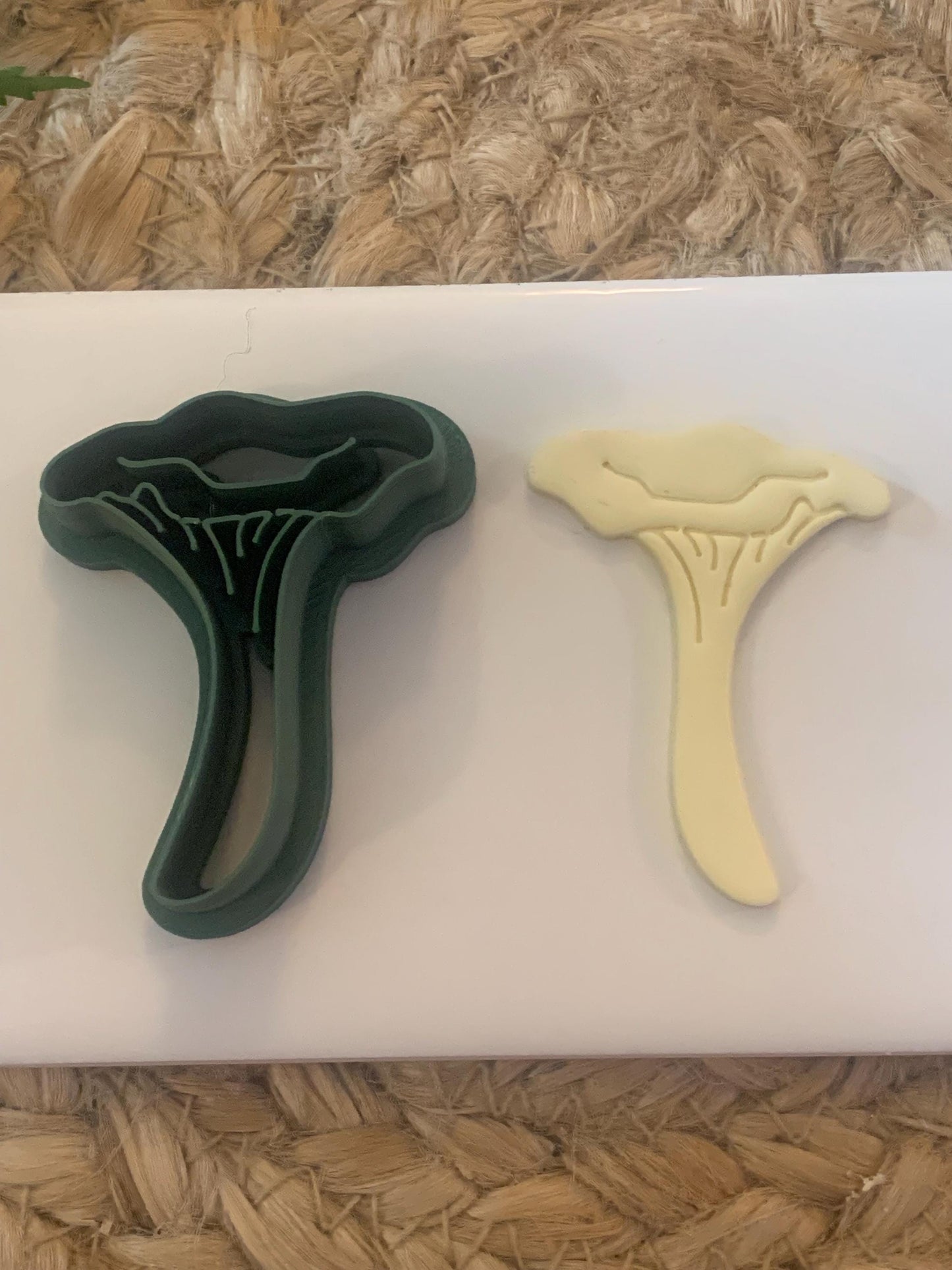 Mushroom Trio Polymer Clay Cutters: Morel, Chanterelle, Pixie Caps