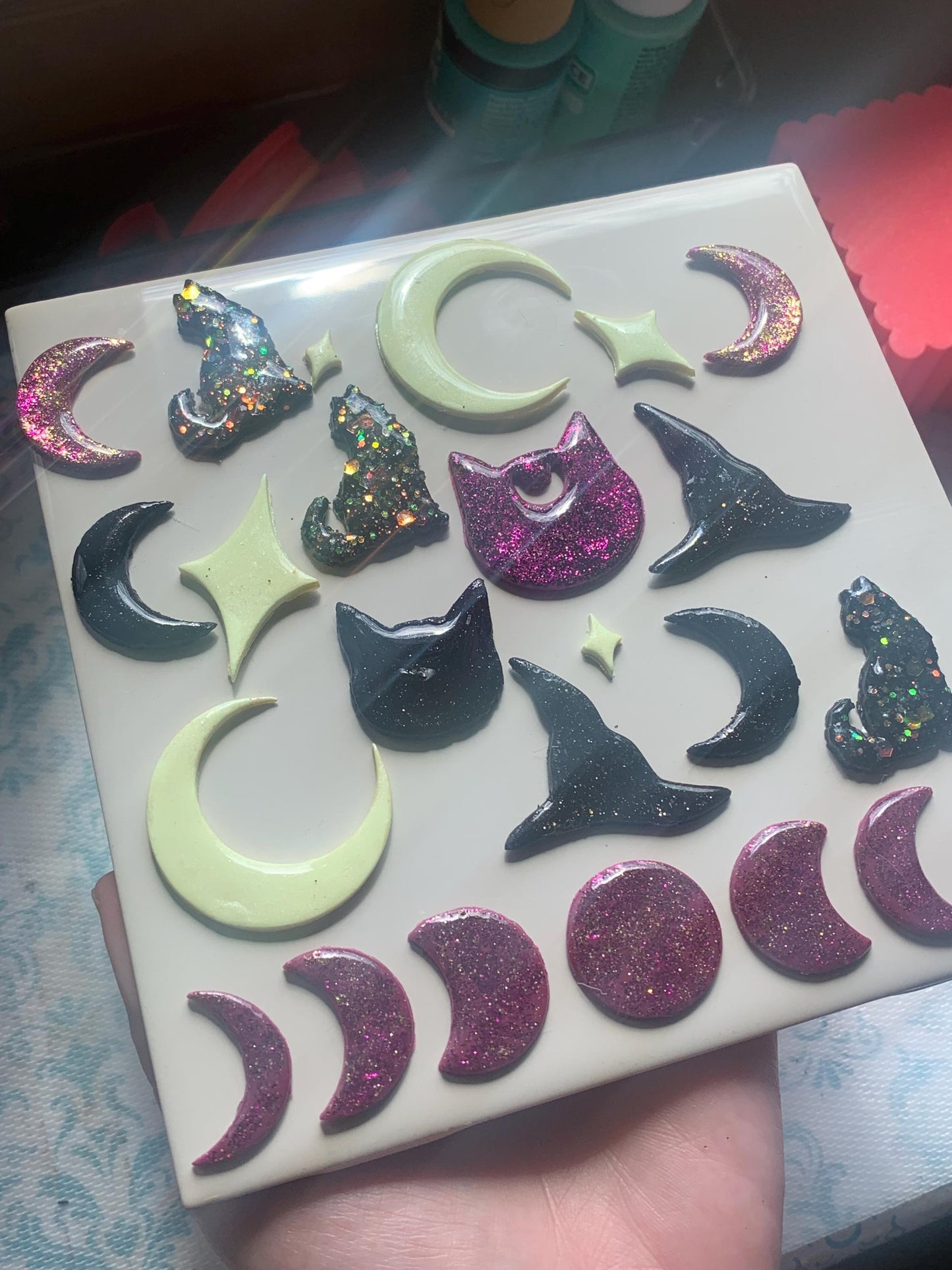 Moon Phase cutter set for Polymer Clay, witchy, autumn, spooky, halloween, witchcraft, clay craft, earring/jewelry making supplies/tools