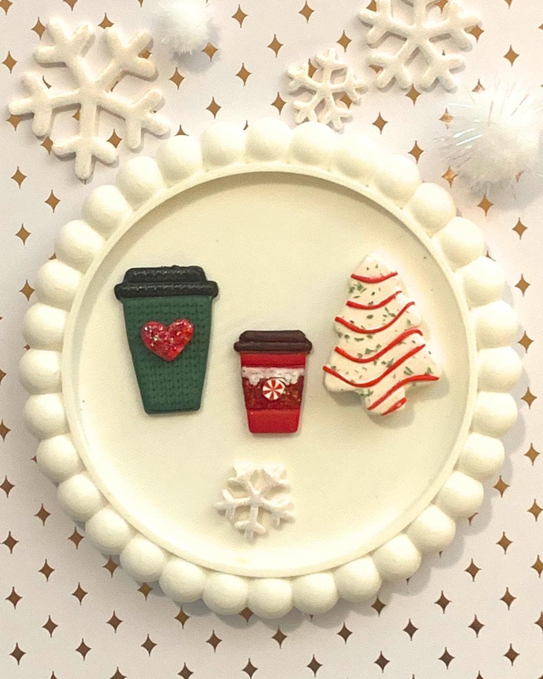 Little Debbie holiday tree Polymer Clay Cutter: