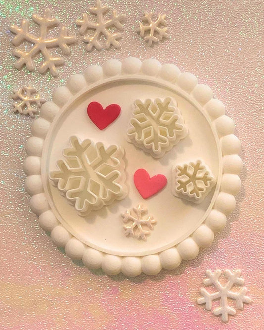 Snowflake Polymer Clay Cutter: holiday seasonal Christmas craft, clay tools