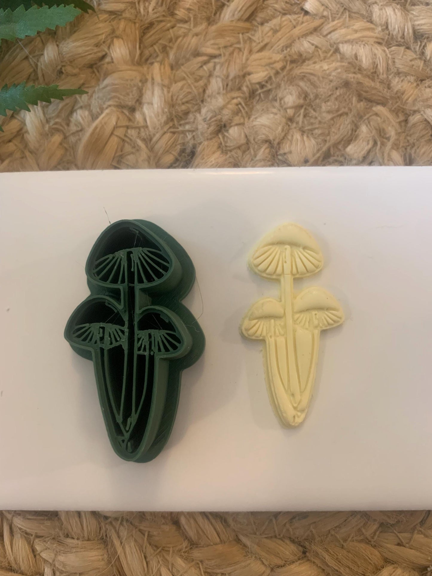 Mushroom Trio Polymer Clay Cutters: Morel, Chanterelle, Pixie Caps