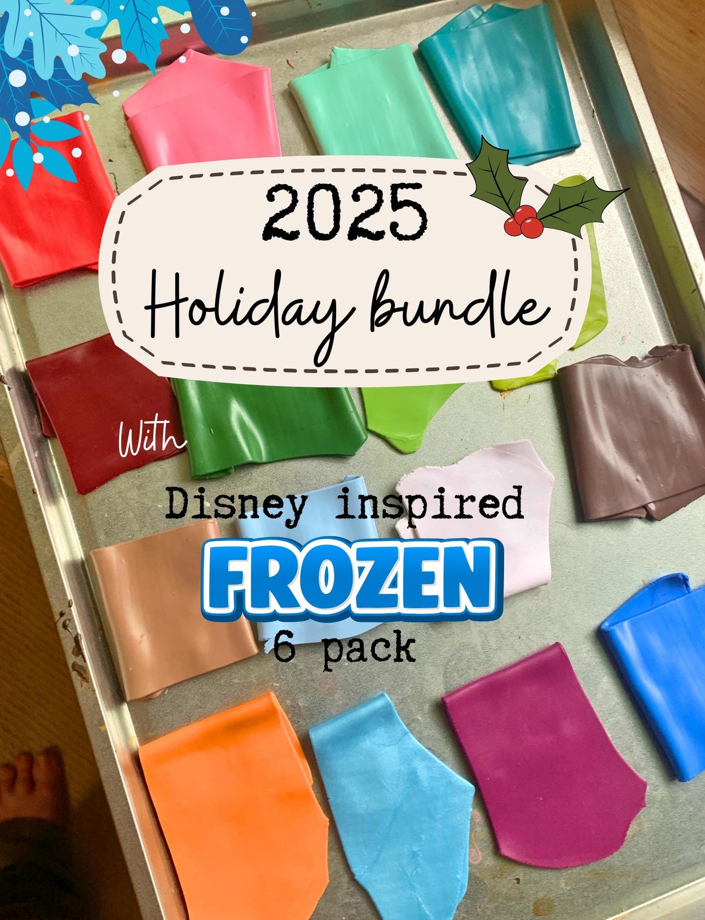 Holiday Color Recipes for use with Sculpey Premo clay (Digital), with Disney inspired FROZEN Color recipe pack. Plus 5 BONUS recipes