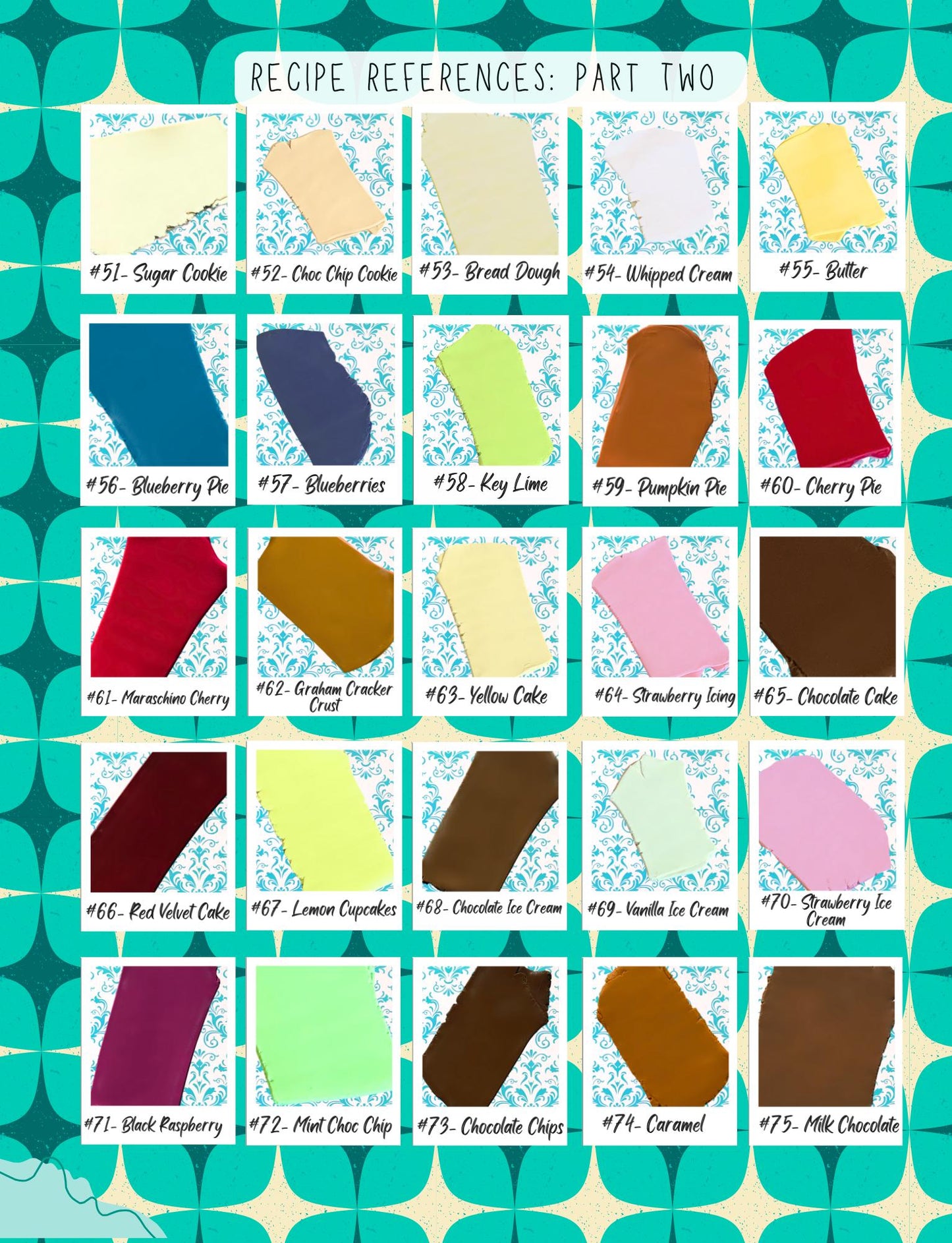 Holiday Color Recipes for use with Sculpey Premo clay (Digital), with Disney inspired FROZEN Color recipe pack. Plus 5 BONUS recipes