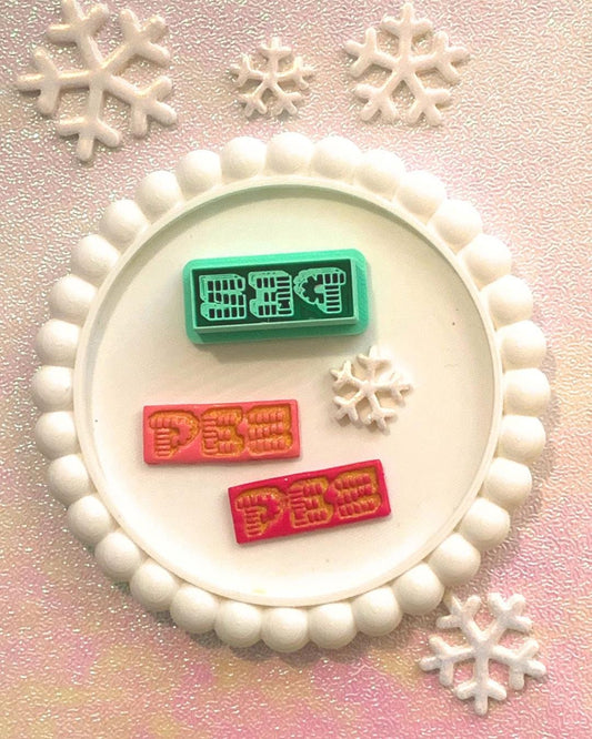 PEZ Polymer Clay Cutter: retro vintage Christmas nostalgia, candy, childhood toys, clay tools