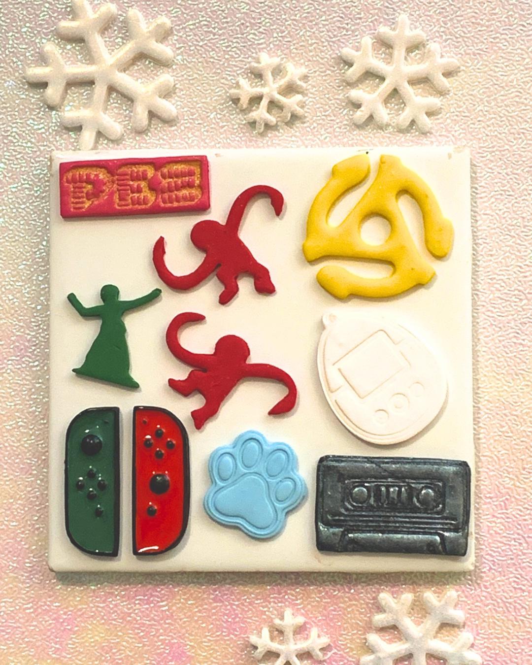 PEZ Polymer Clay Cutter: retro vintage Christmas nostalgia, candy, childhood toys, clay tools
