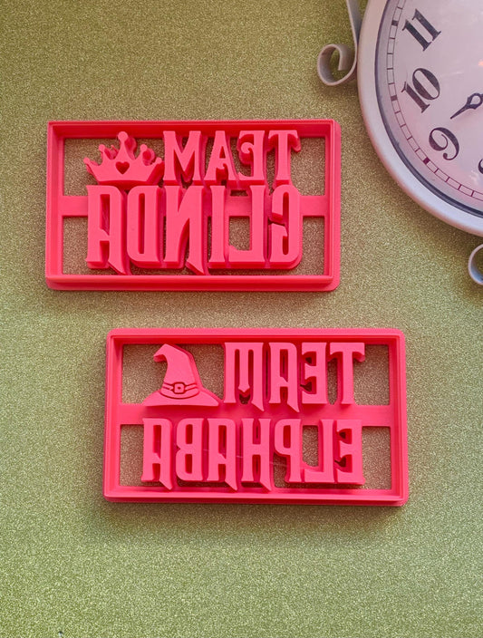 Wicked Polymer Clay Cutters, Team Elphaba Team Glinda, Wicked Silhouette Cutters, Fantasy Clay Tools, Polymer Clay Cutter Set