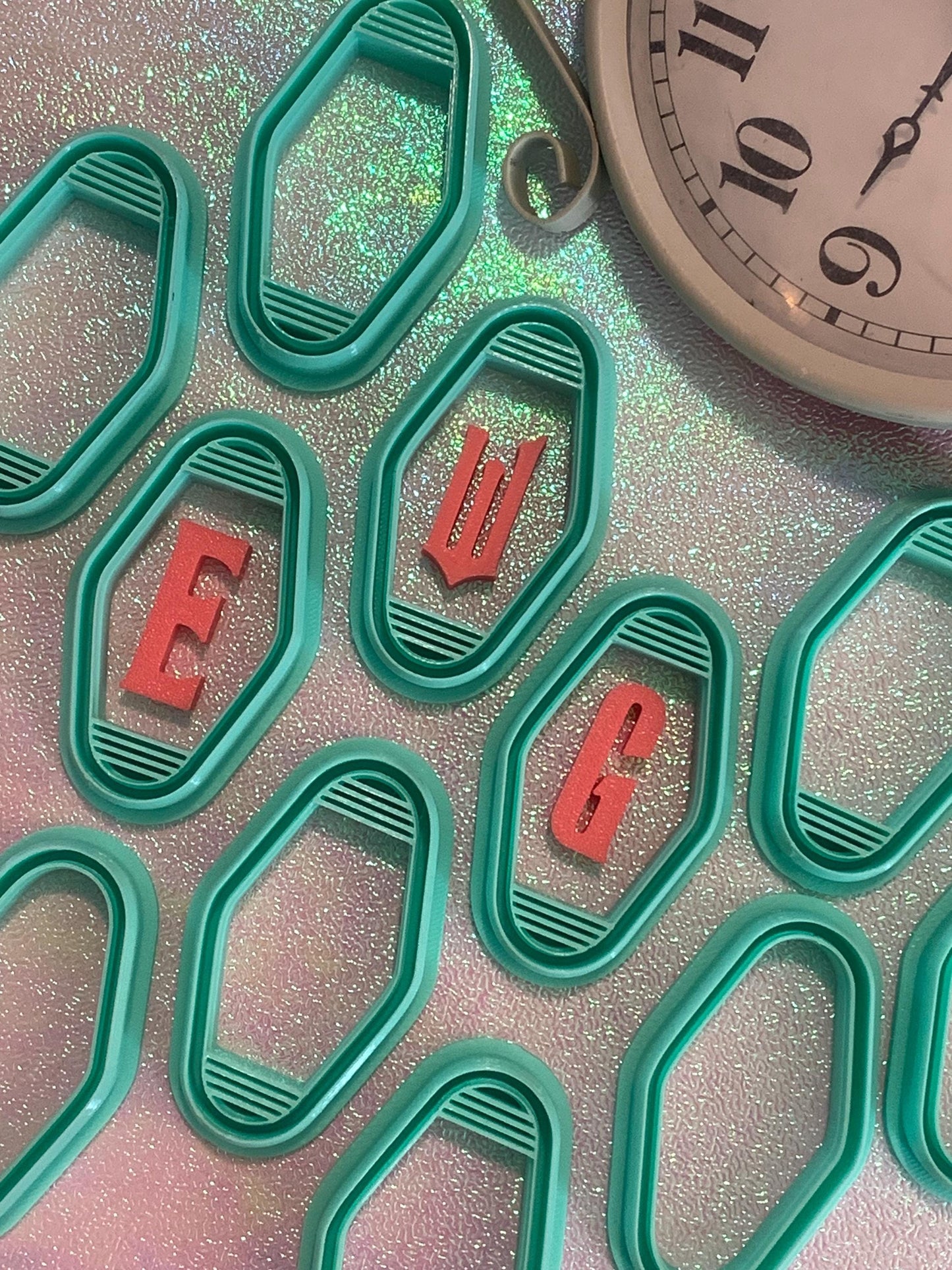 Wicked movie inspired, Letter Polymer Clay Cutter and stamps, Wicked font, Fantasy Clay Tools, Polymer Clay Cutter Set