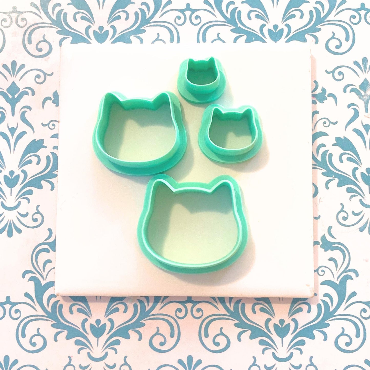 Polymer Clay Cat Head Cutters  Animal Shape for Earrings & Jewelry Making | 3 Styles
