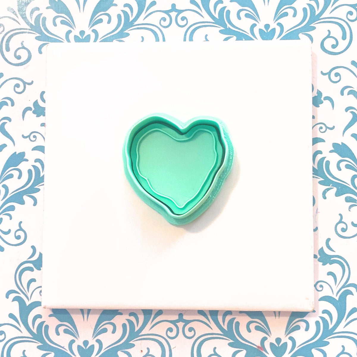 Heart Pickle/Pizza Polymer Clay Cutter  Valentine's Charm & Earring Tool