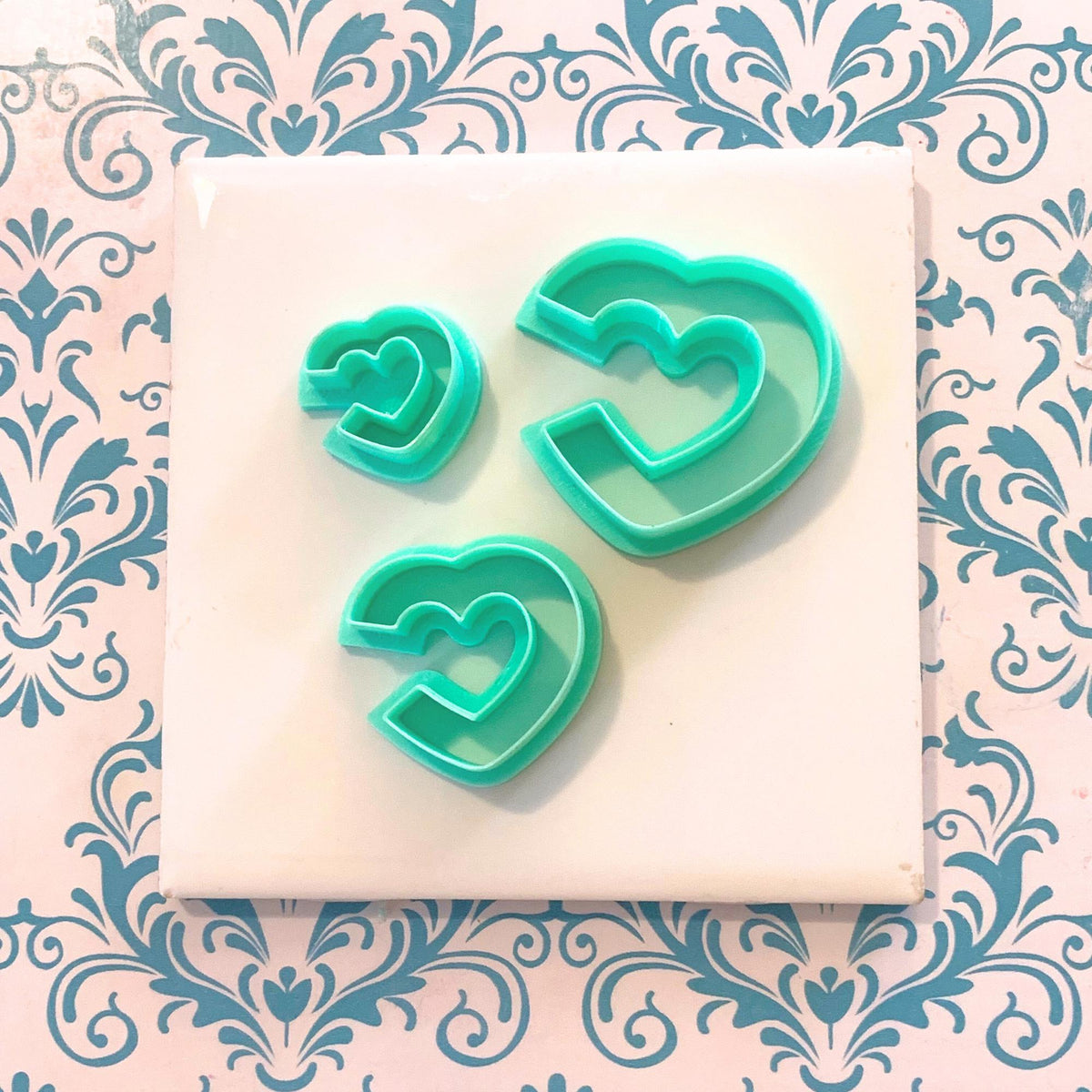 Heart Hoop Polymer Clay Cutters  Open Heart Earrings Tool Set