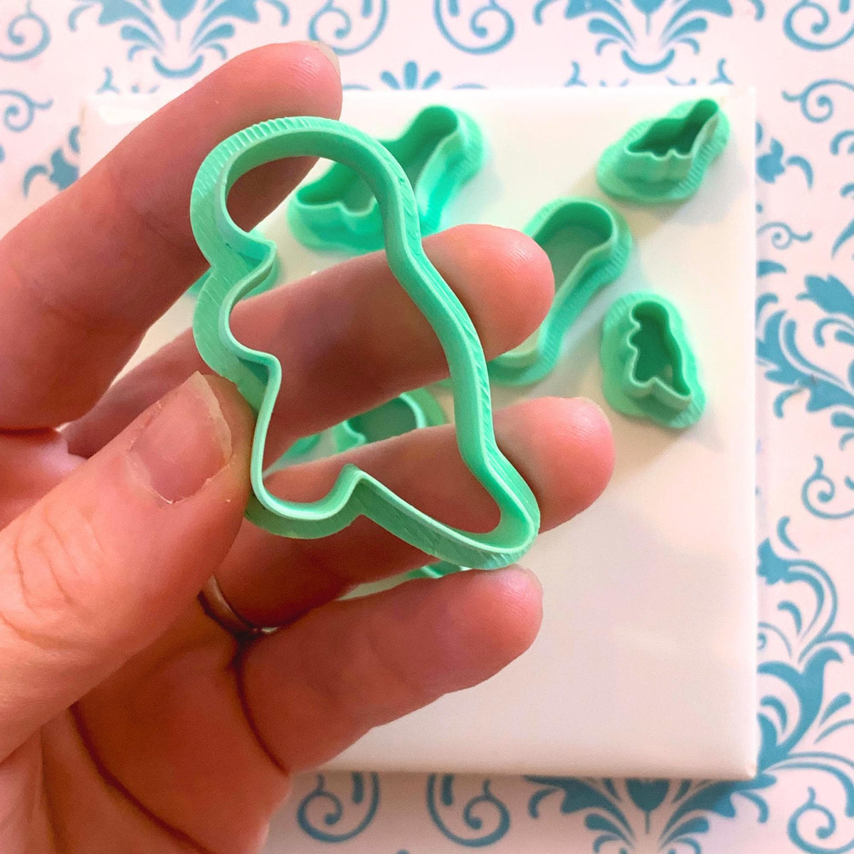 Dinosaur Nugget Polymer Clay Cutters | Fun Clay Craft Shapes
