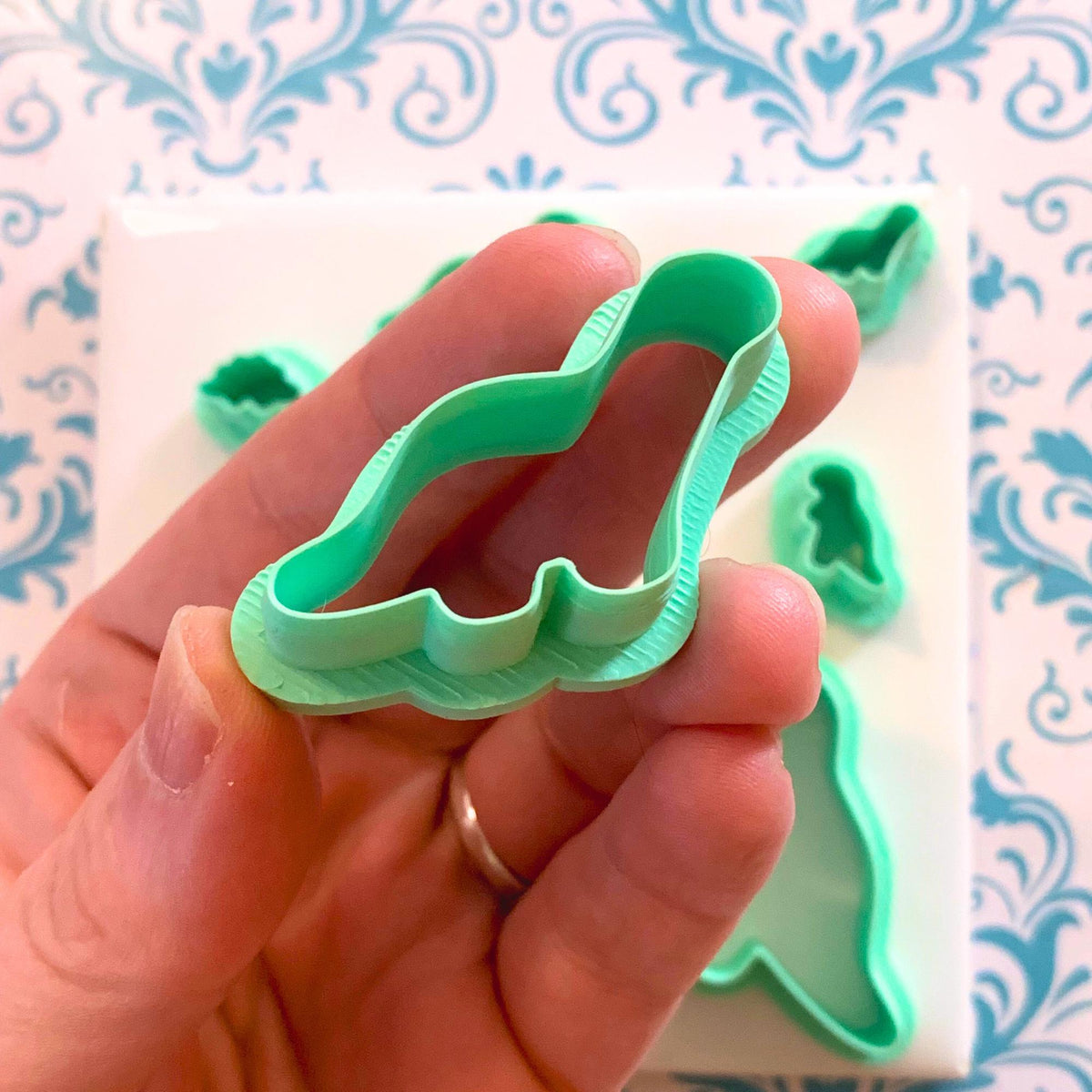 Dinosaur Nugget Polymer Clay Cutters | Fun Clay Craft Shapes