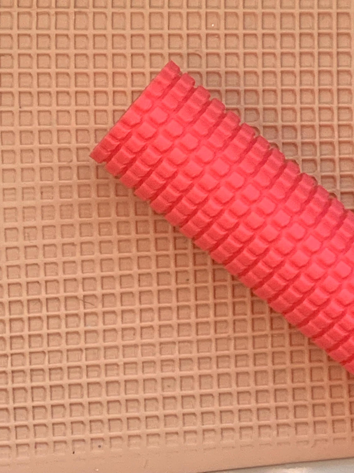 Waffle Texture Roller for Polymer Clay | Earring & Slab Grid Pattern