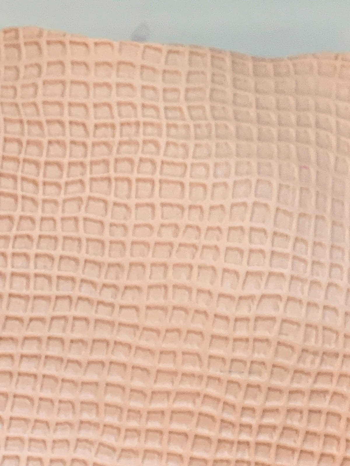 Peanut Shell Texture Roller for Polymer Clay | Soft Wavy Grid Fabric Texture