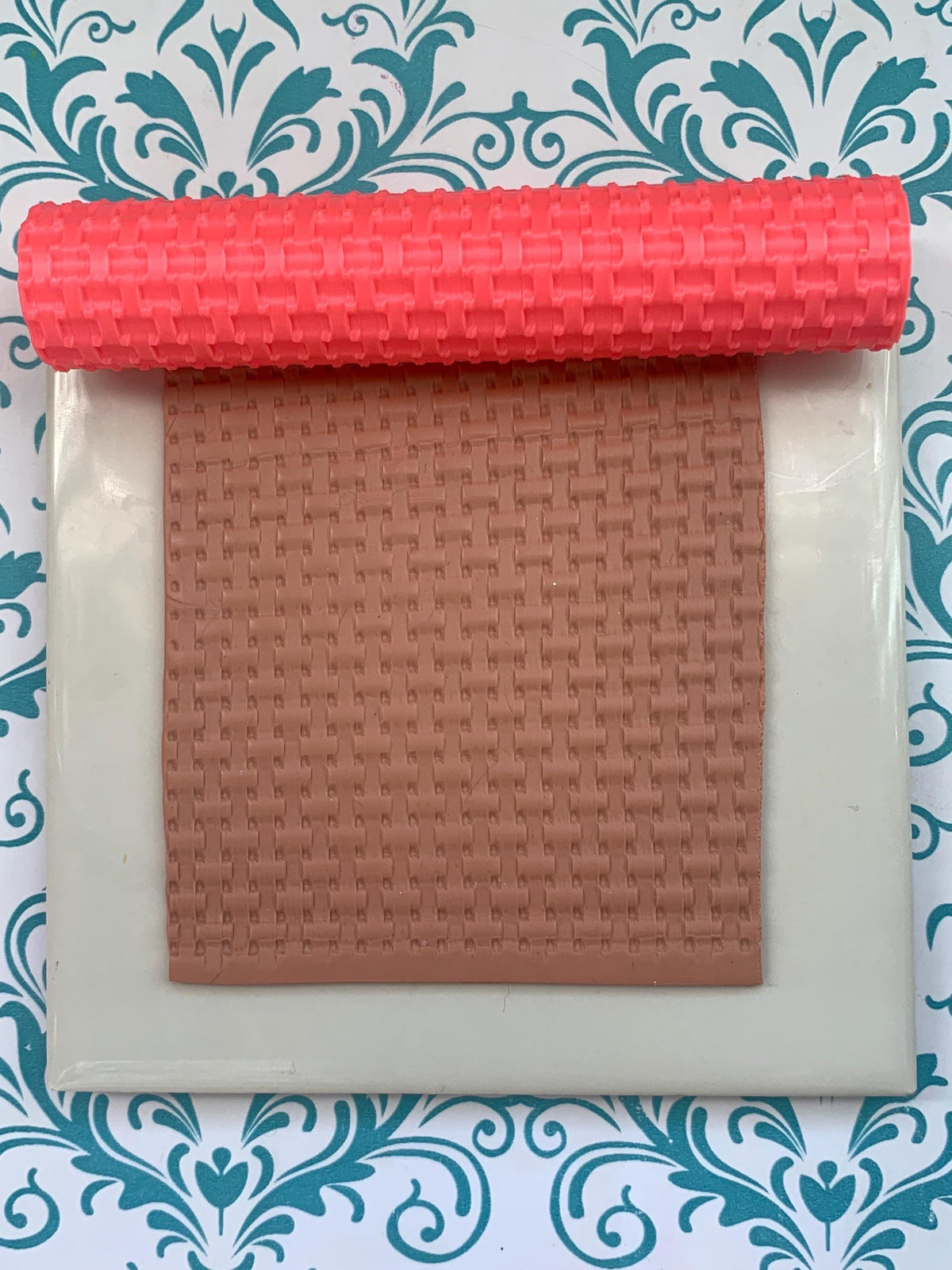 Basket Weave Texture Roller | Polymer Clay Jewelry Making