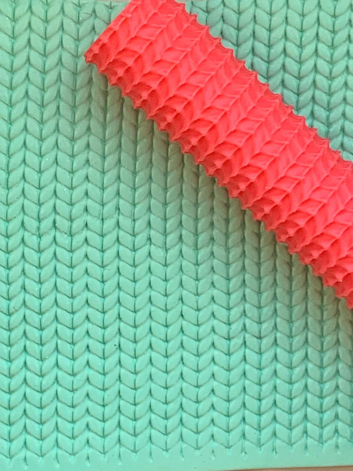 Knit Texture Roller for Polymer Clay | Sweater Pattern Yarn texture