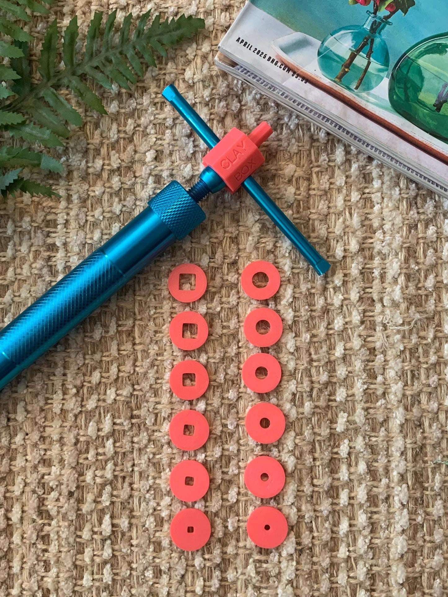 Extruder Discs for Polymer Clay | Micro Circle & Square Shapes | clay tools