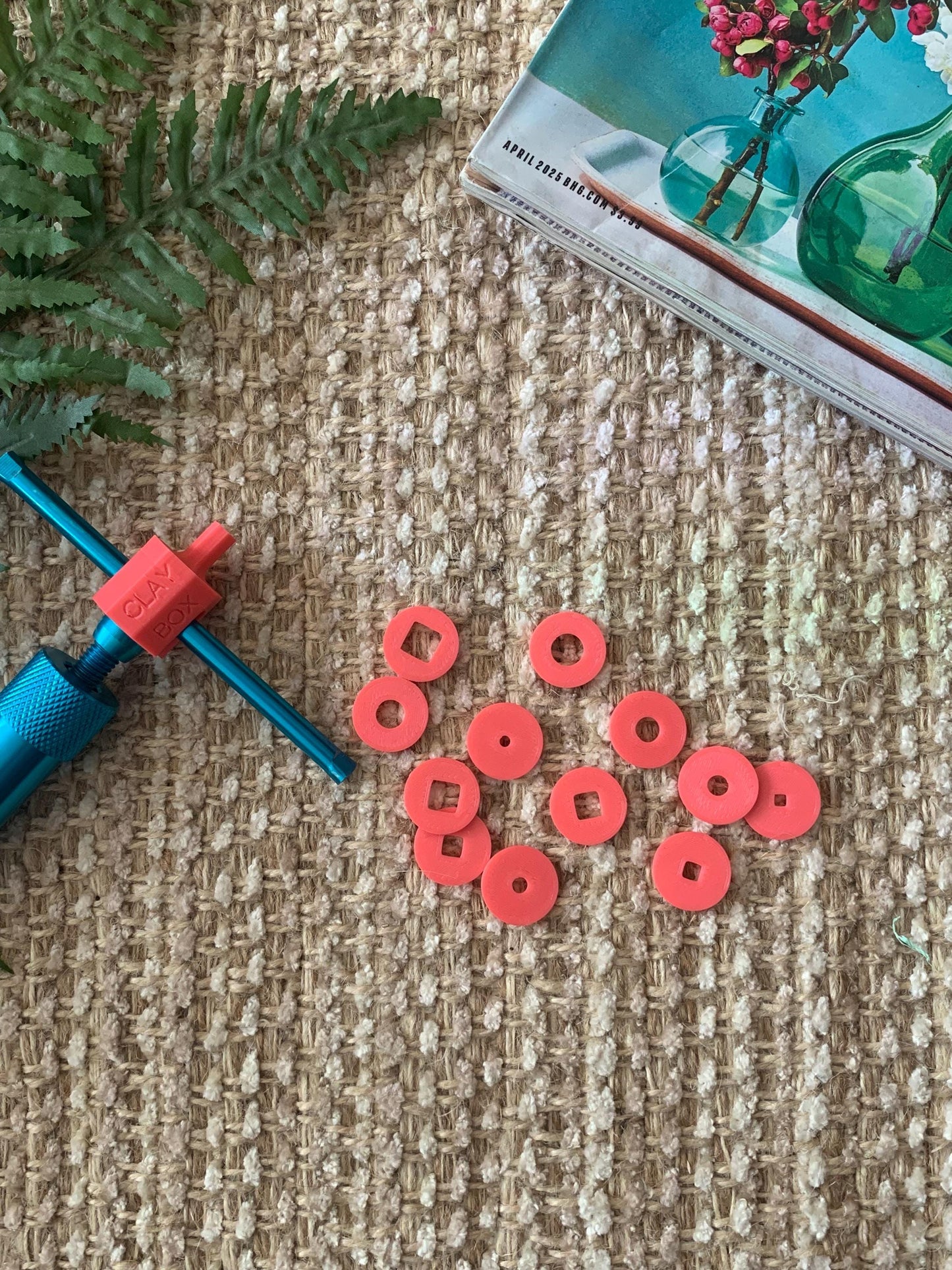Extruder Discs for Polymer Clay | Micro Circle & Square Shapes | clay tools
