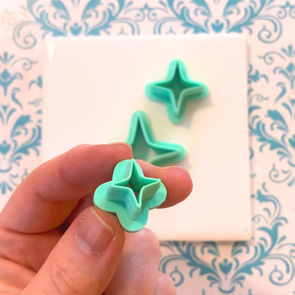 Celestial Cutter Set | Moon & Star Shapes for Polymer Clay Earrings