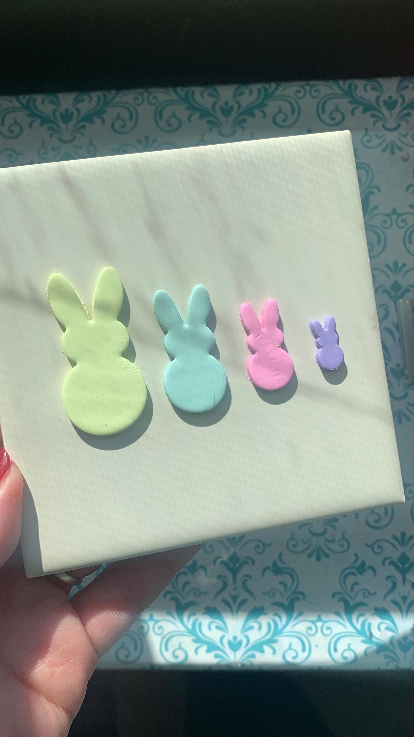 Marshmallow Bunny Polymer Clay Cutter| Easter Spring | jewelry making tools