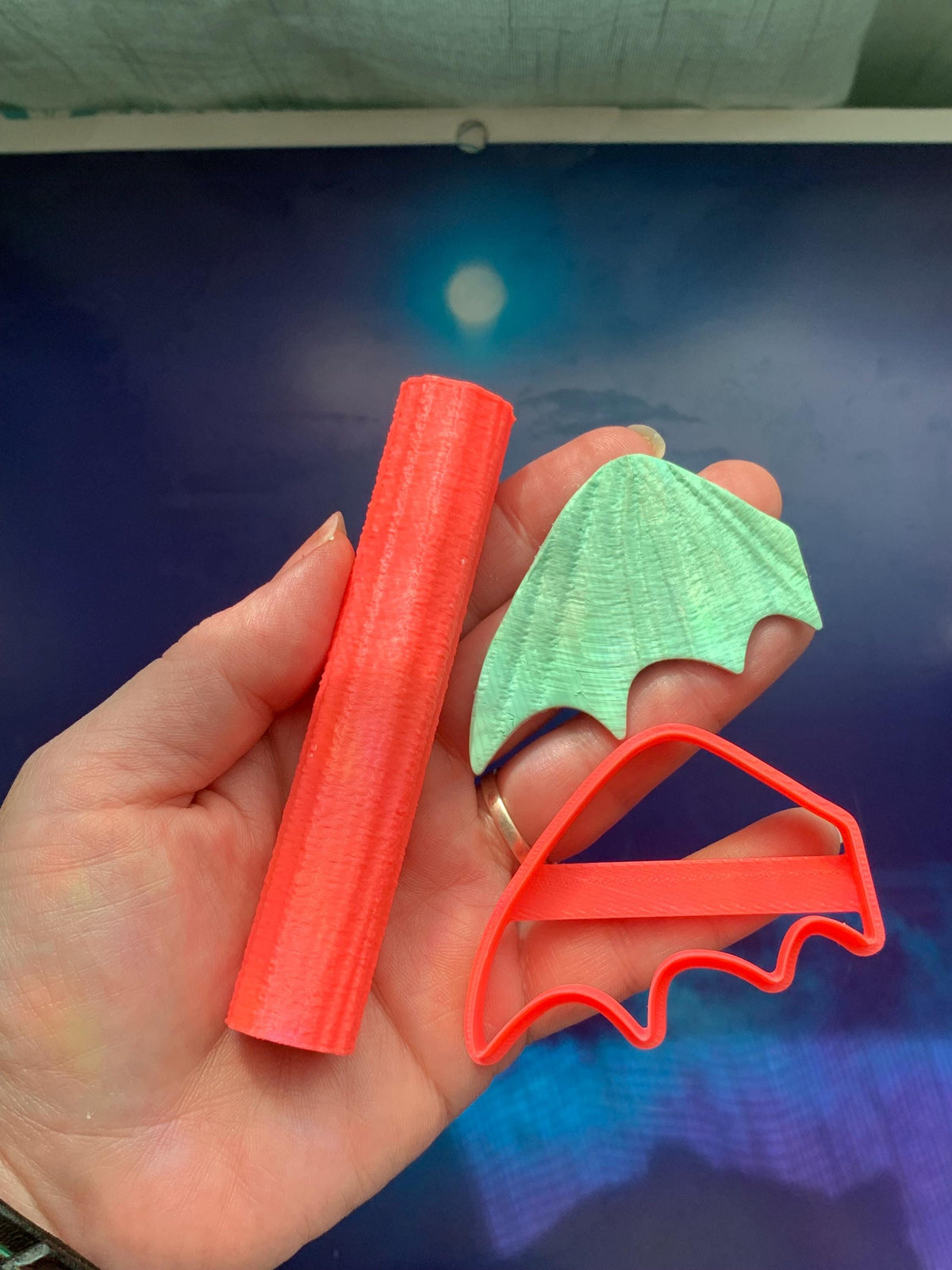 Micro Dragon Wings 4 pack | 1-Inch Fantasy Wing Pairs | Polymer Clay Cutters