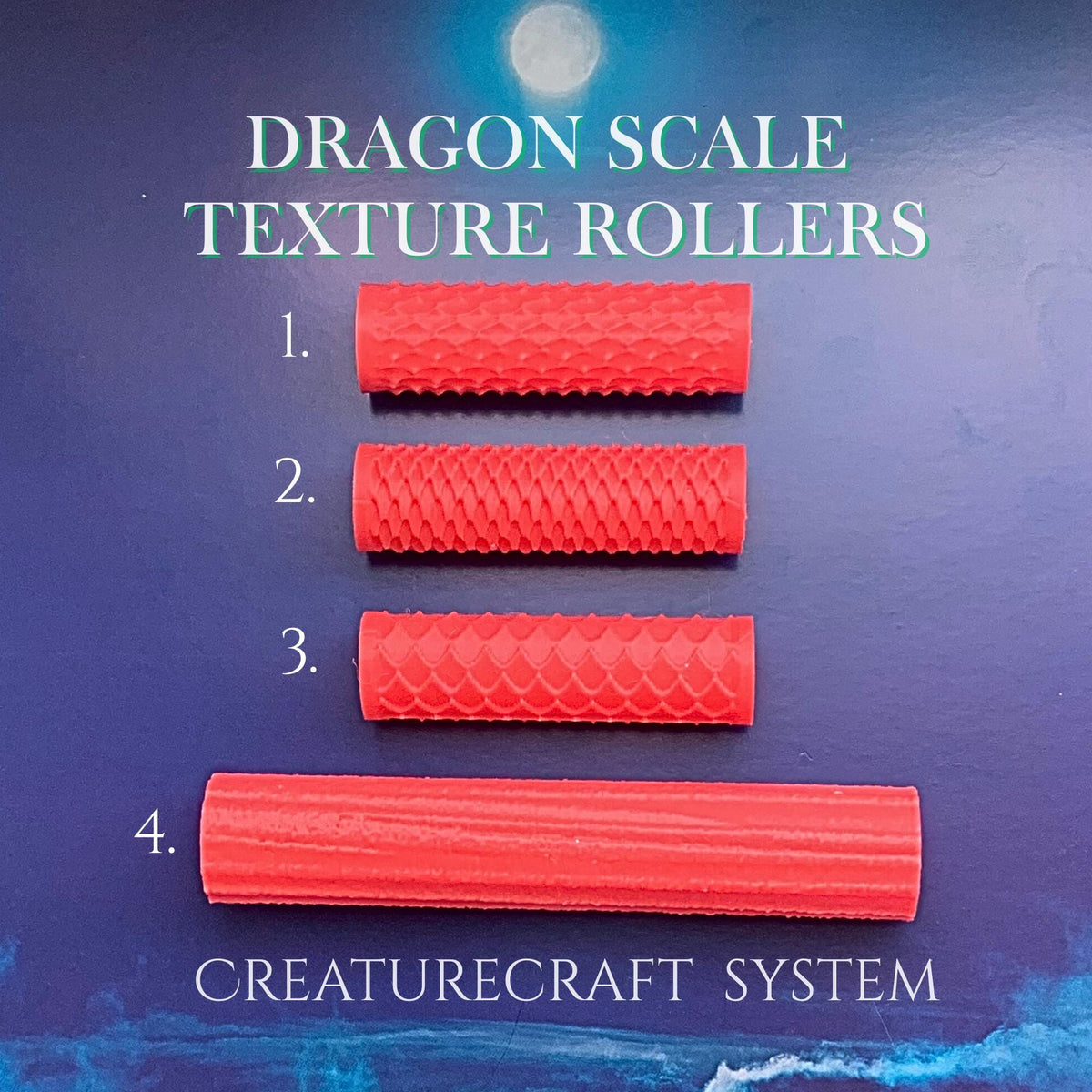 Complete Polymer Clay Dragon Kit | Wings, Scales, Texture Rollers, Creaturecraft System