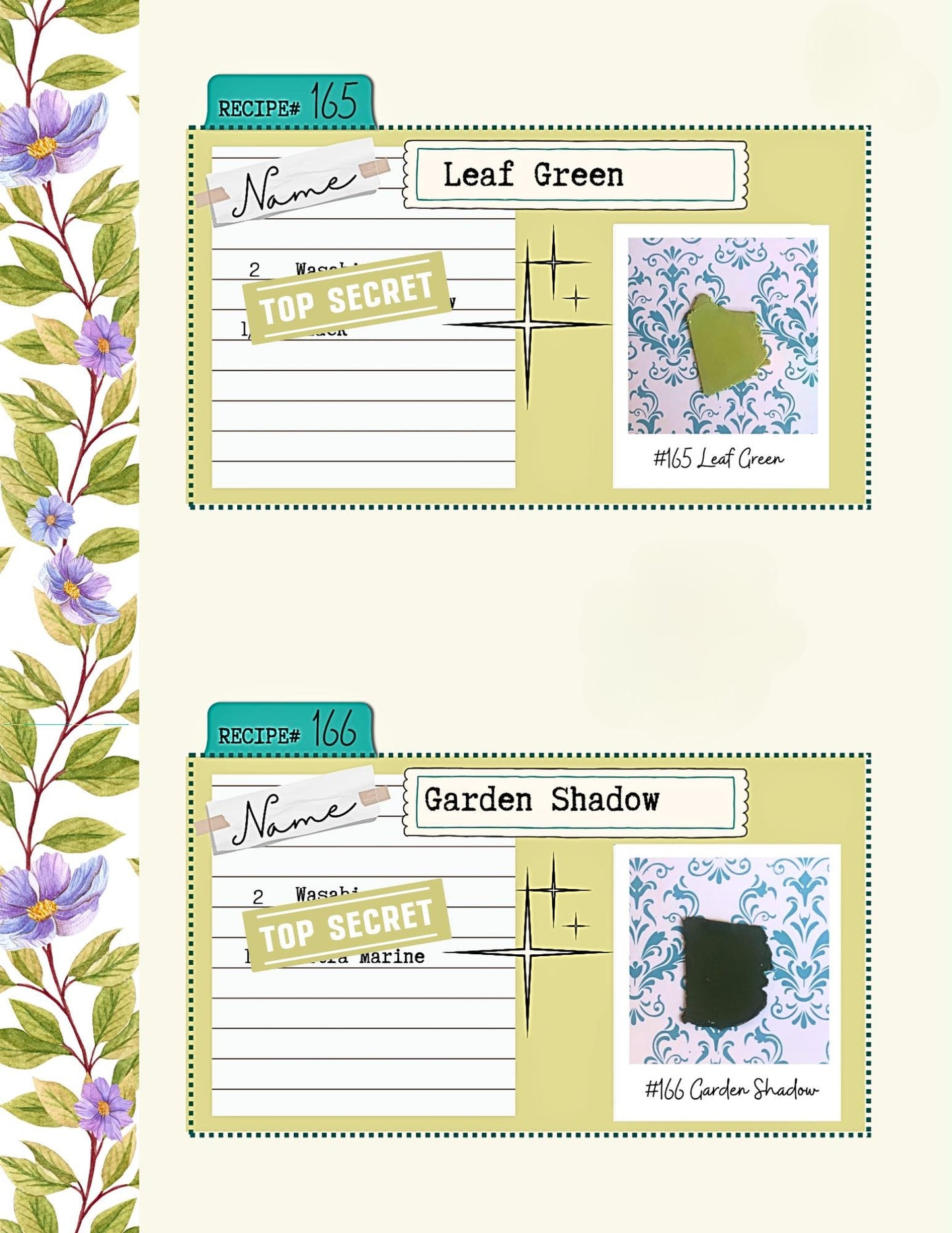 25 Polymer Clay Color Recipes -Spring Floral Palette (Digital Download)