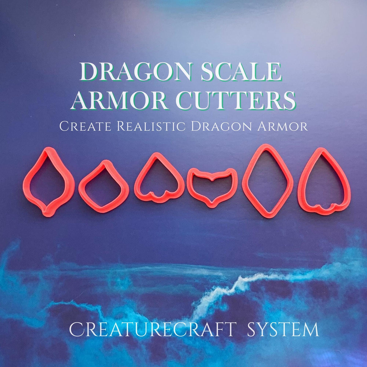 Complete Polymer Clay Dragon Kit | Wings, Scales, Texture Rollers, Creaturecraft System